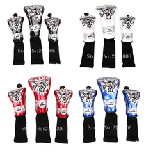 4 Цвета Череп Головы Гольф-крышка шлем для водителя 3# фарватера дерево 5# фарватера древесины Универсальный Фирменная одежда