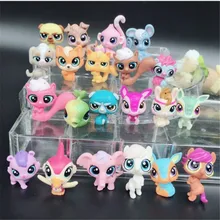 20 pçs/lote animais Figuras de Ação Brinquedos Brinquedo Pequeno Animal de Estimação Littlest loja de Animais Gato Bonito Cão patrulla canina Figuras de Ação Crianças brinquedos
