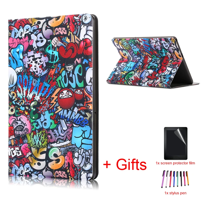 Fnuda чехол для huawei MediaPad T5 10 AGS2-W09 AGS2-L09 AGS2-L03 AGS2-W19 10,1 "Tablet ТПУ + PU крышка Подставка для huawei T5 10 Чехол