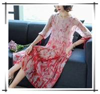 2018-Summer-New-Fashion-Europe-Large-Size-Women-Was-Thin-Printed-Imitation-Silk-Long-Chiffon-Dress.jpg_200x200