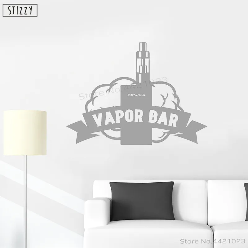 Настенная Наклейка stizzy Vapor Bar настенные наклейки Vapeshop Декор Vape Club Съемная