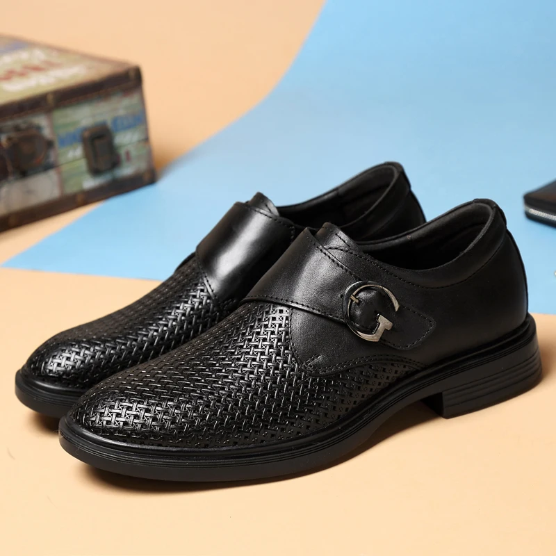 

fashion men genuine leather shoes outdoor slip on anti slip heels casual footwear for male oxfords men casual shoes size 38-47 5