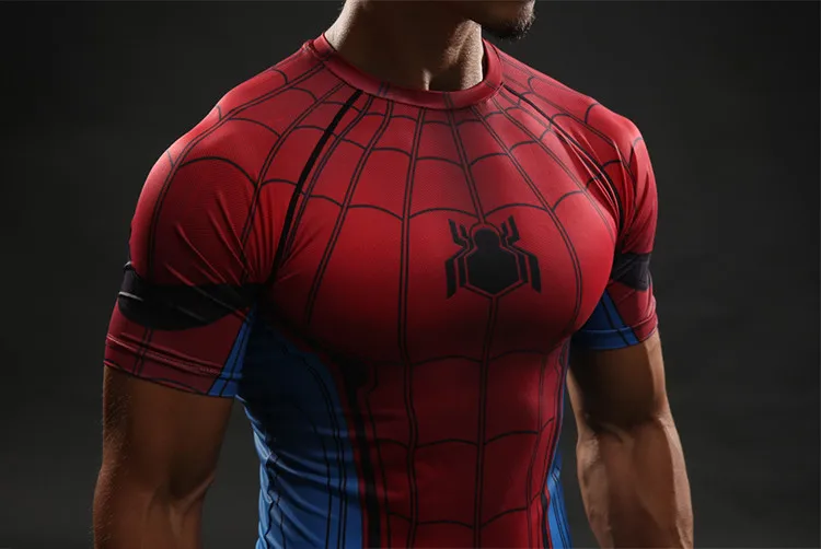 Человек-паук Против Супермена футболка 3D печатных Футболки Для мужчин короткий рукав реглан Фитнес Косплэй костюм DC Плёнки Slim Fit топы корректирующие мужской