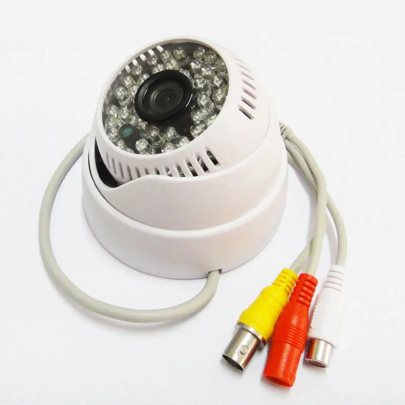 

1000TVL CMOS Audio CCTV Camera IR Color Security Dome Indoor Mic D/N 48Leds, 2.8mm/3.6mm lens