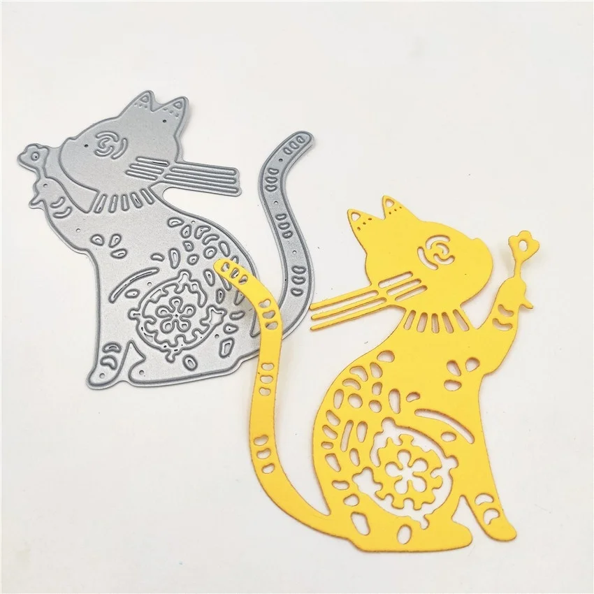 

Cute Cat Cutting Die Metal Die Cuts for DIY Craft Card Making Scrapbooking Paper embossing Dies