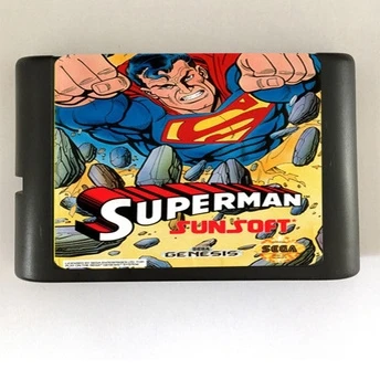 

Top quality 16 bit Sega MD game Cartridge for Megadrive Genesis system --- Superman