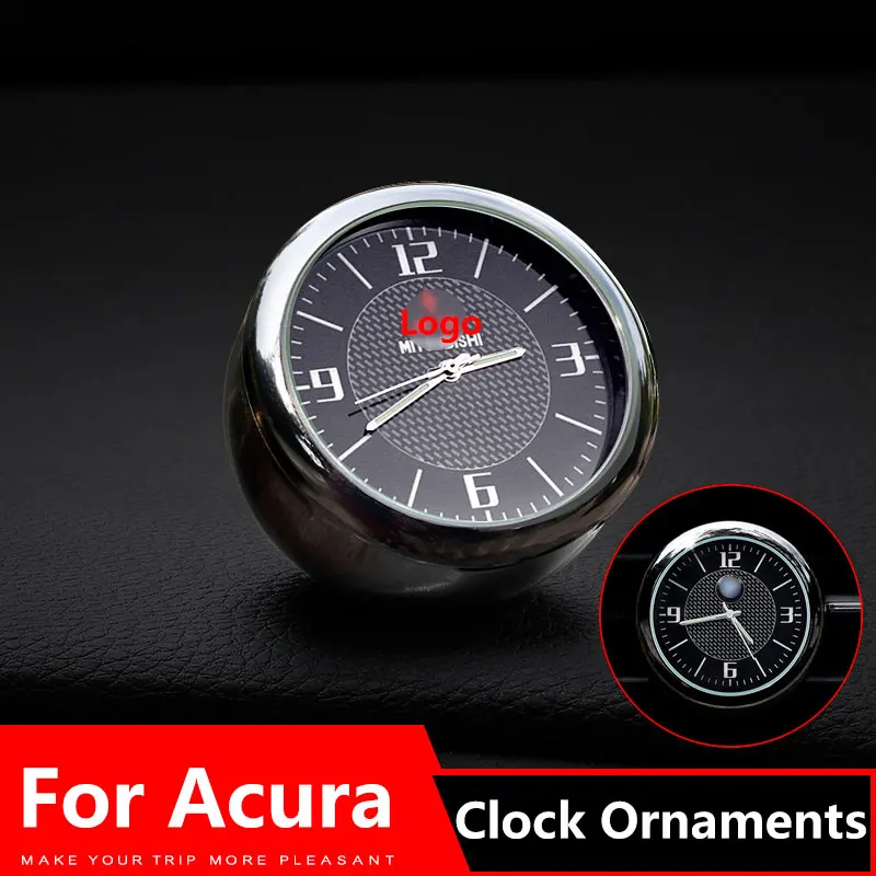 Автомобиль декоративные часы вентиляционные отверстия выходе клип стикер, логотип для Acura mdx tsx rsx integra rdx tlx 2004 2009 2008 аксессуары