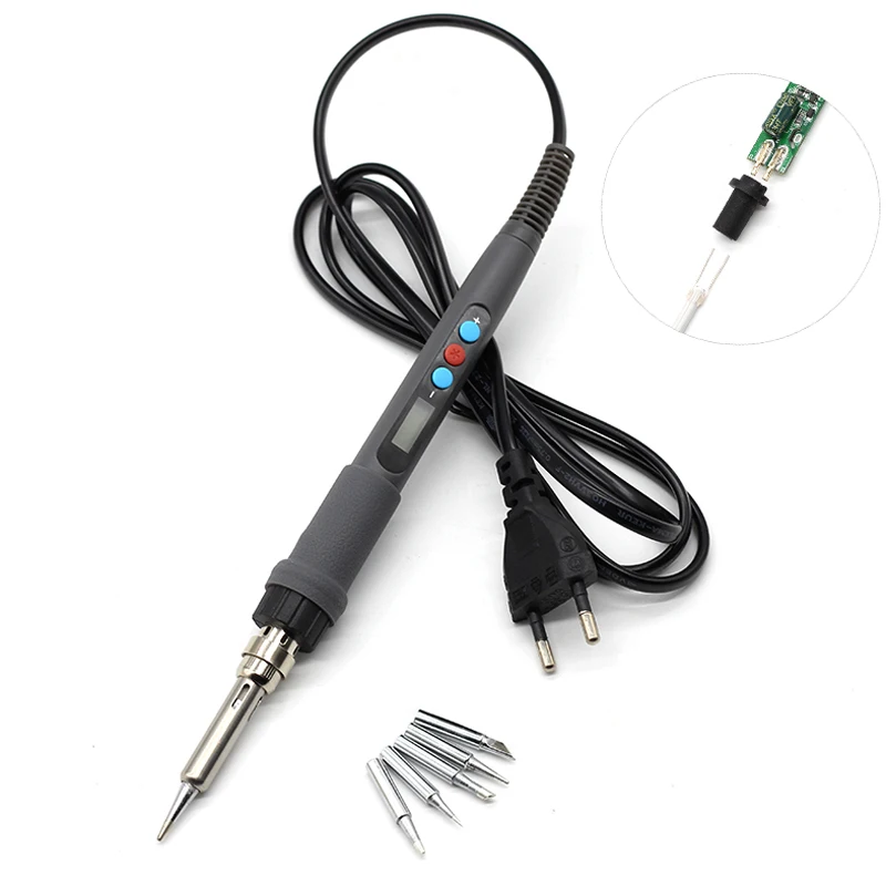 

Yarboly 936d Digital LCD Adjustable Temperature Electric Soldering Station Soldering Iron 60W Rework Welding Gun Tool