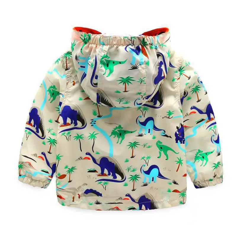 COOTELILI/80-120 см; детская одежда с принтом динозавра для мальчиков; детские куртки с длинными рукавами для активного отдыха; весенне-осенняя ветровка