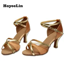 Женская обувь для бальных танцев, латинских танцев, танго, сальсы, танцевальная обувь на каблуке 5,5 см/7 см, 8 цветов