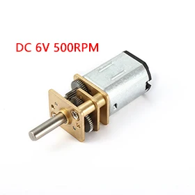 

Uxcell(R) 1Pcs DC 6V 500RPM Micro Speed Reduction Motor Mini Gear Box with 2 Terminals for RC Car Robot Model DIY Engine Toy