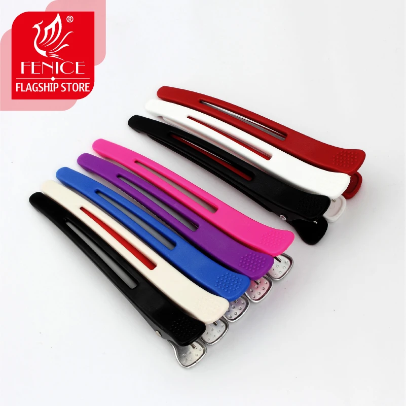 

12 pcs high quality sectioning clips hairdressing beauty salon tools seamless DIY accessories plastic Aluminum hairpins