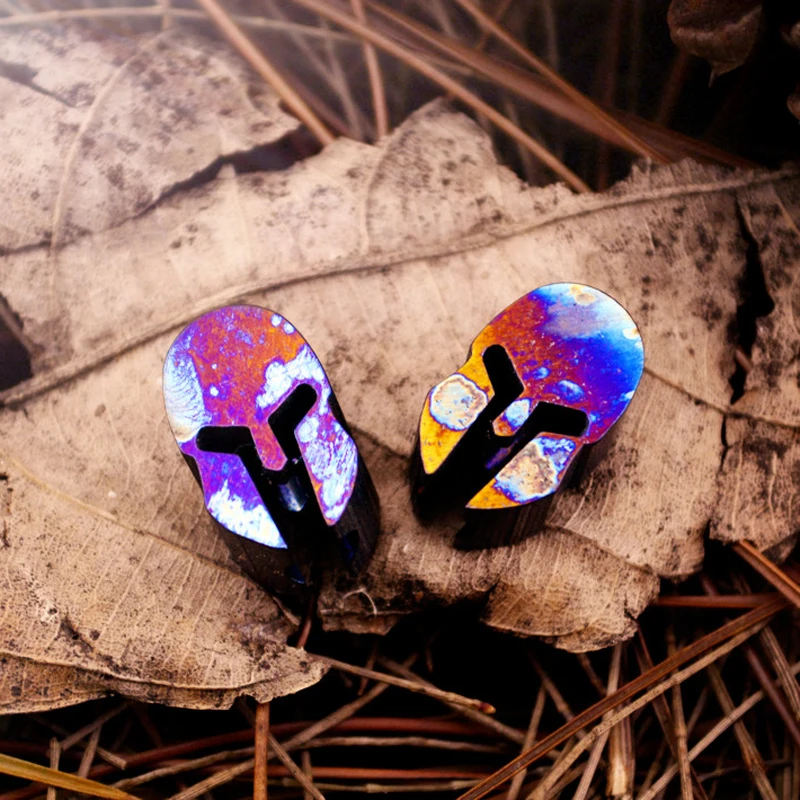 

Helmet Titanium Alloy Knife Beads EDC Tool Paracord Bead Accessory