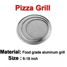 6-10 дюймов круглый гриль для пиццы чистый алюминий пищевого класса гриль вкладыши для выпечки решетка гриля Кондитерские инструменты гриль для пиццы