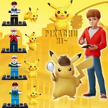 Игрушечные блоки детектива Пикачу черепаха герой завод леондо Рафаэль Billy строительный блок детская история игрушек Marvel Aciton фигурка Халк