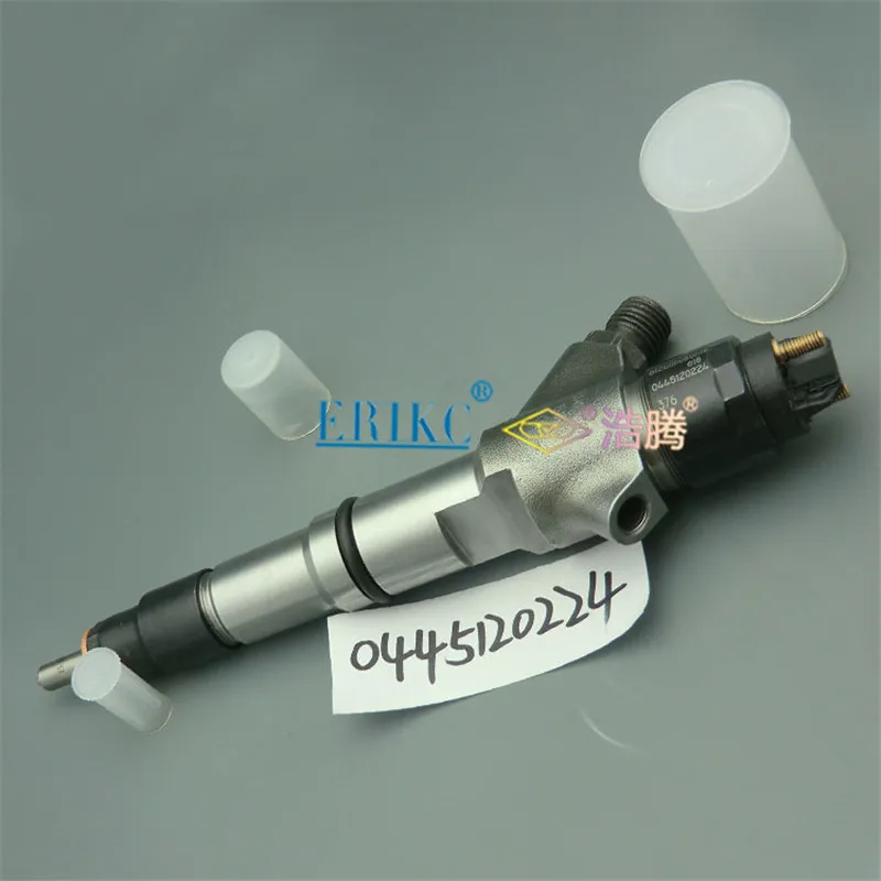 ERIKC 044514 Auto Engine Injector Assy 0 445 120 224 CRIN Diesel Injection Nozzle Set for BOSCH WEICHAI WD10 612600080618