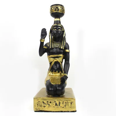 Египетские подсвечники фигурки из смолы Anubis Sphinx декоративный подсвечник для дома