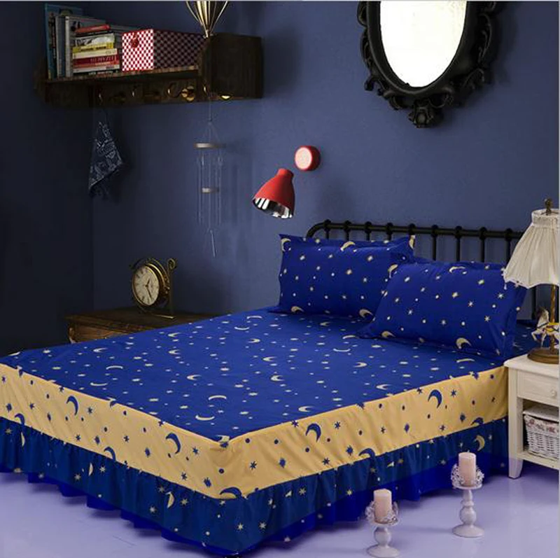 Кровать юбка с эластичной повязкой Твин Полный queen размеры покрывало 1,8 м/1,5 м/1,2 м покрывало кроватный подзор постельные принадлежности