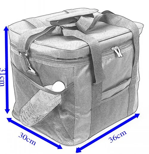33L Водонепроницаемая портативная тканевая Термосумка-холодильник для обеда, черная Большая объемная мужская сумка для хранения для пикника