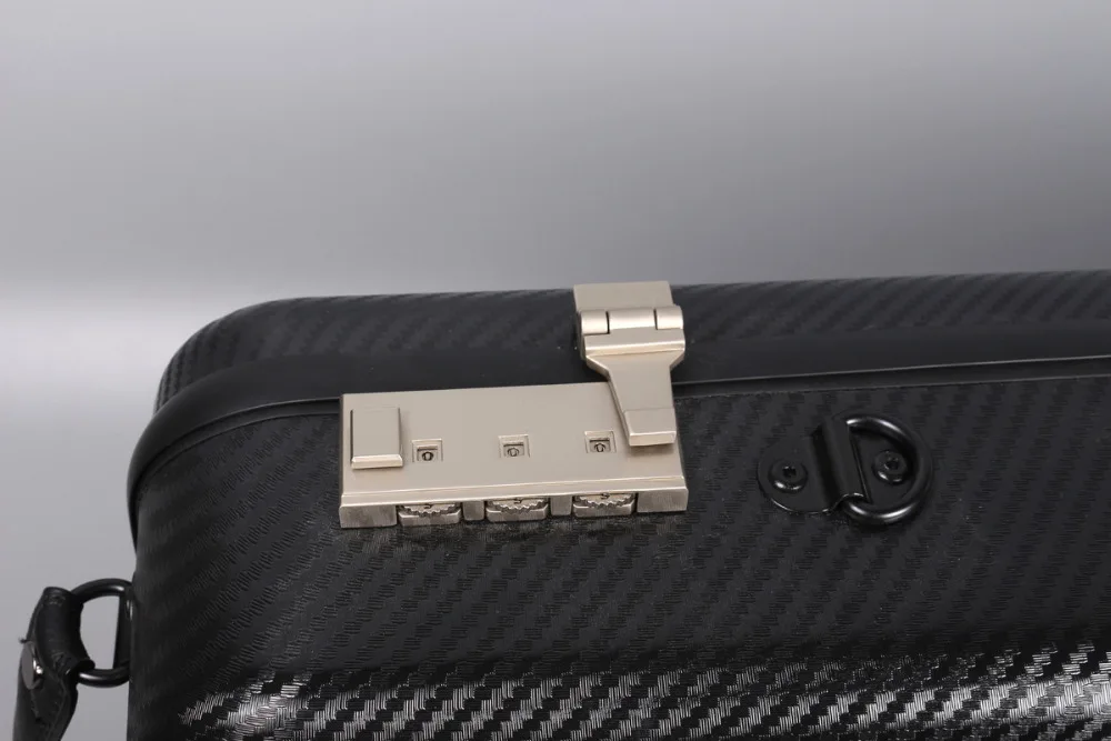 Чехол для скрипки из углеродного волокна 4/4 прямоугольник сильный синий лист сумка кодовый замок
