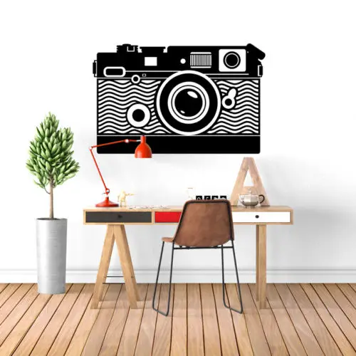 

Camera Wall Art Decal Vinyl Transfer Photography Video Wall Sticker Photo Studio Wall Decor Camera Style Window Sticker AY807