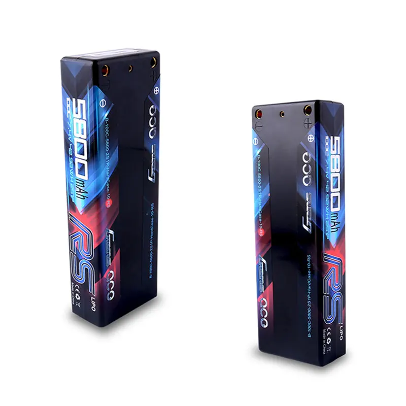 2X Gens ace 7,4 V 5800mAh 100C Lipo 2S батарейный блок Deans Plug Racing Series power для гоночного автомобиля в твердом футляре