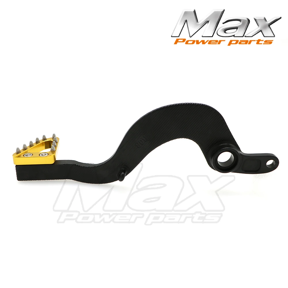 Dirt Bike Black Gold CNC Aluminum Rear Brake Pedal Arm Lever with Brake