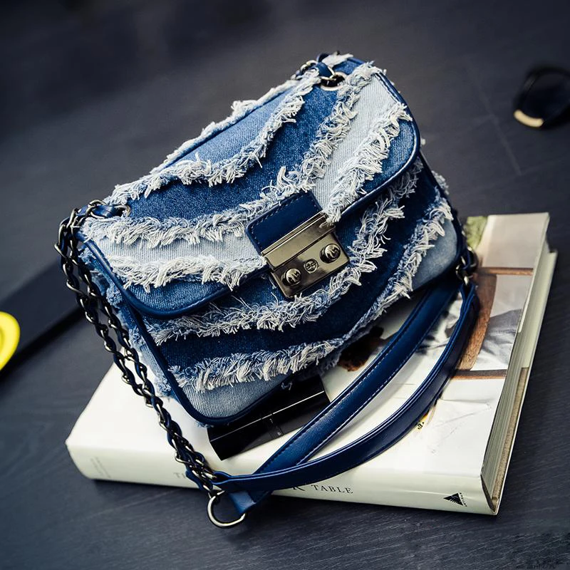 Summer New font b Women s b font Handbag All match Cowboy Small Package Fashion Canvas