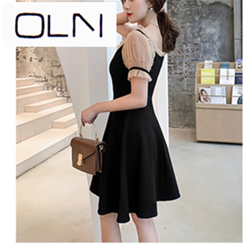 Vestidos корейское платье oln летнее французское ретро новая Талия темперамент