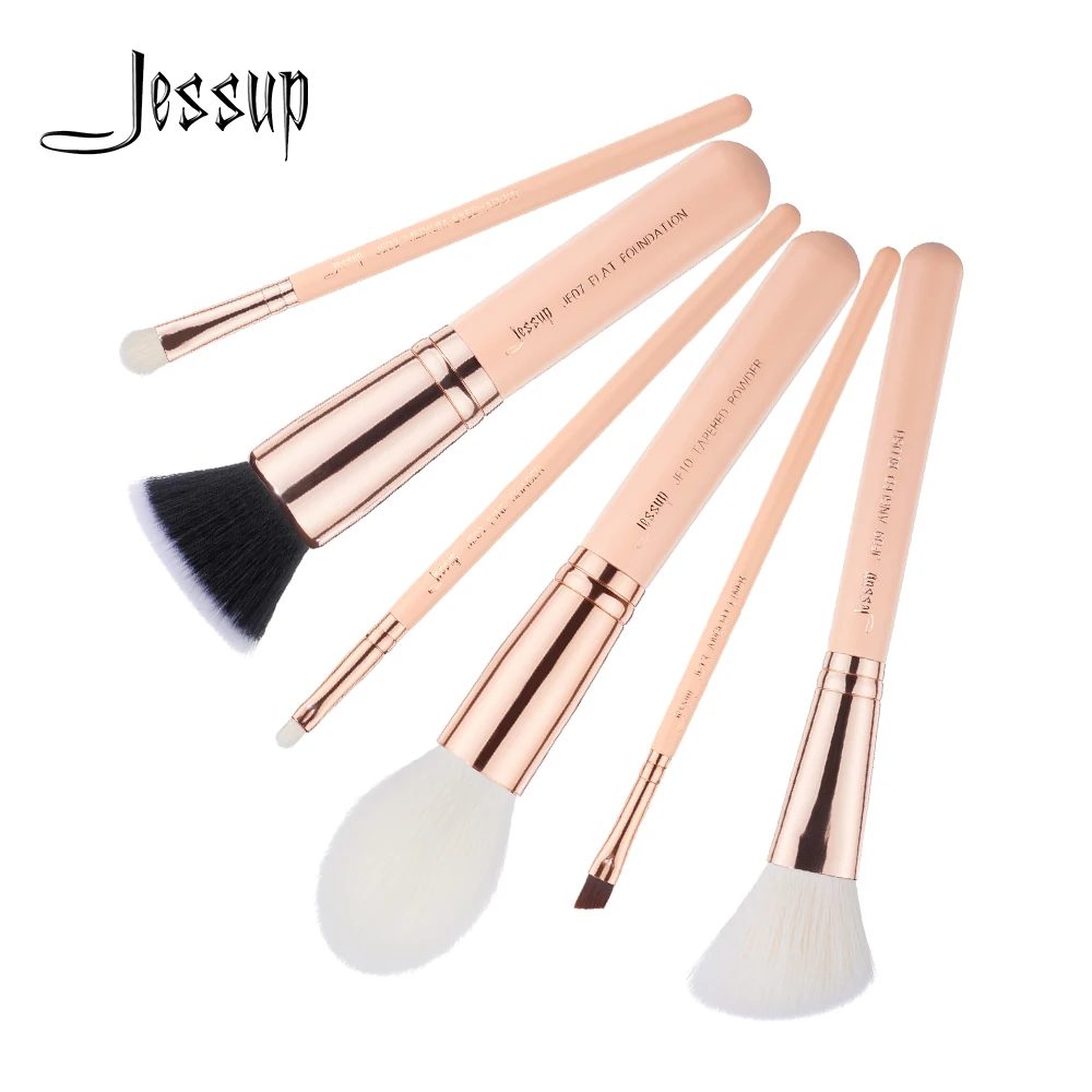 

Jessup brushes 6pcs Makeup Brushes Set maquiagem profissional completa Eyeshadow Blush Powder Foundation Brushes T459