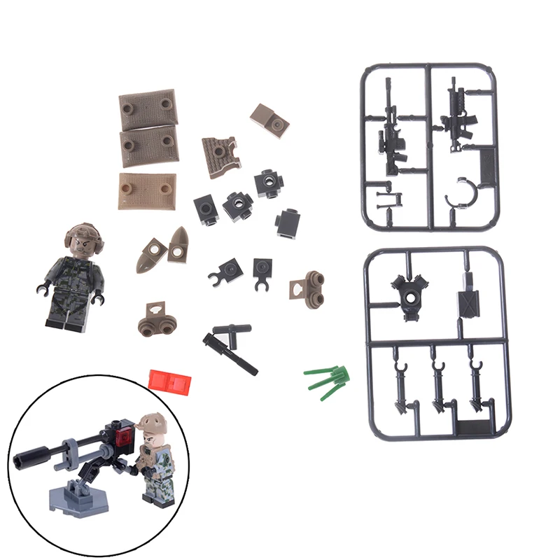 

DIY Bricks Building Blocks Compatible Legoing Childaren Kids Toys SWAT Wars Military Falcon Commandos Army Soldiers Marine Corps