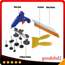 Профессиональные инструменты PDR, безболезненные Инструменты для ремонта вмятин, клеевой пистолет для ремонта вмятин, тяговый мост, инструмент для ремонта вмятин, ручной инструмент, 6x палочки