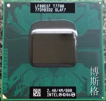 Процессор lntel T7700 SLAF7 4M/2,4 ггц/800 мгц FSB Scoket 478, двухъядерный процессор для ноутбука 965 чипсет (100% рабочий, бесплатная доставка)
