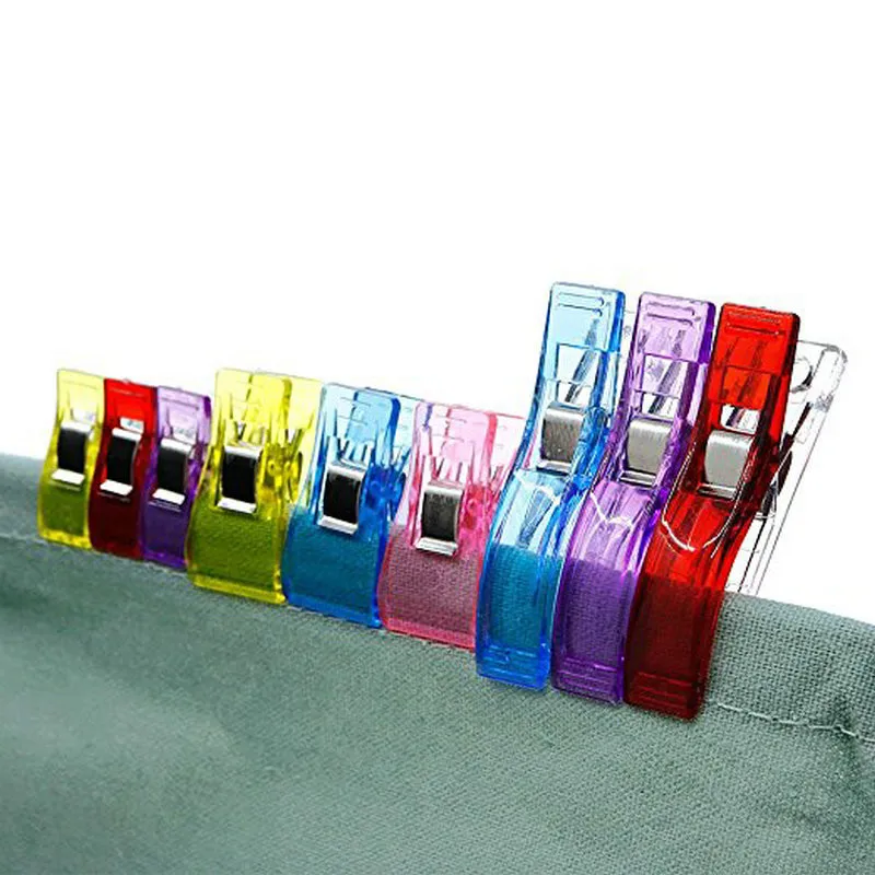 

60/100 Pcs High quality multicolor Plastic Sewing Clips Clove Clip /Quilt tools/Patchwork Sewing Accessory DIY Crafts Clips