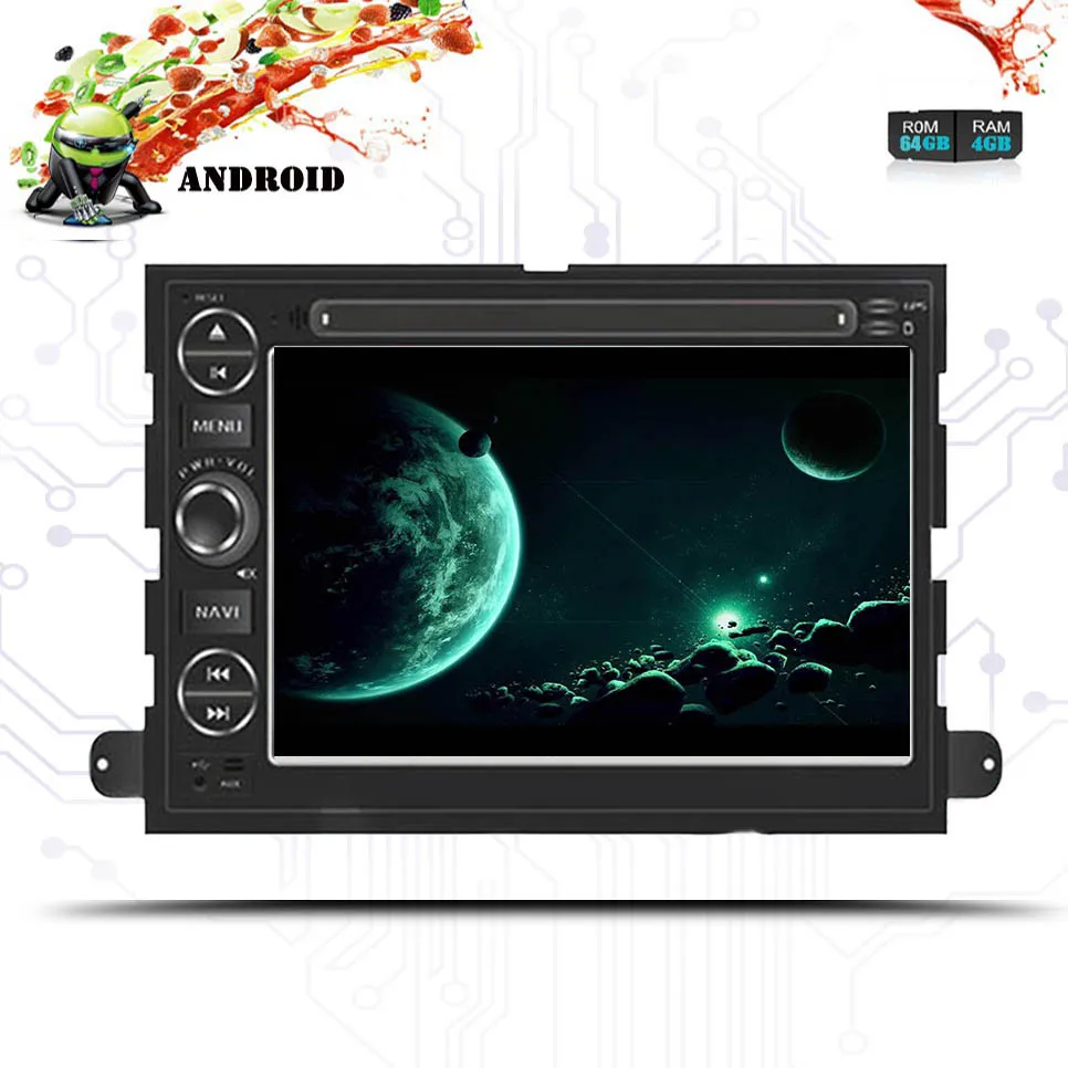 2 DIN 8 ядер Android 9 0 автомобильный DVD для Ford Fusion Explorer 500 F150 F250 F350 Edge Expedition Radio GPS Navigaiton