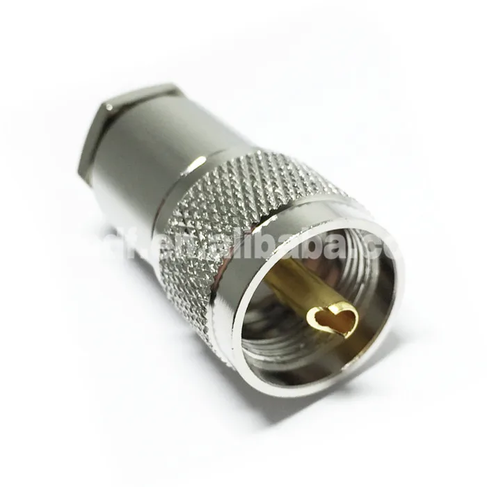 UHF PL259 male clamp for LMR400 RG8 cable connector (7)