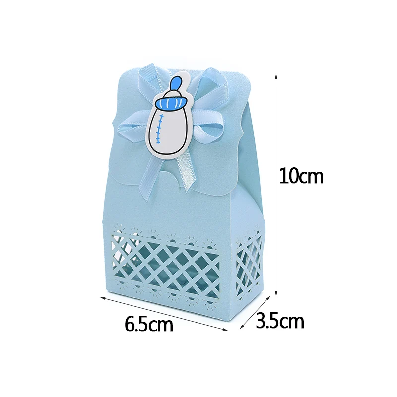 12pcs Baby Shower Favor Candy Boxes with Ribbons, Cute Boy Girl Gift Packaging for Kids... - SKU FCBR0928 - UGI Packaging