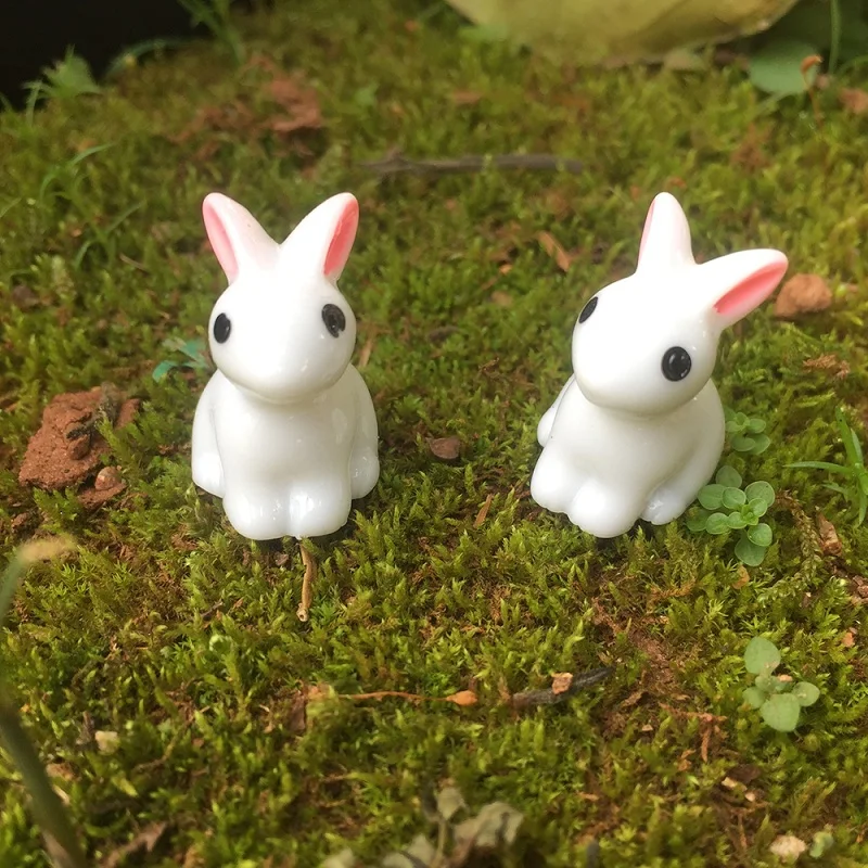 

1 Pieces Steppe Grass Rabbit Lovely Cony Coney Hare Model Small Statue Little Figurine Crafts Figure Ornament Miniature Pastoral