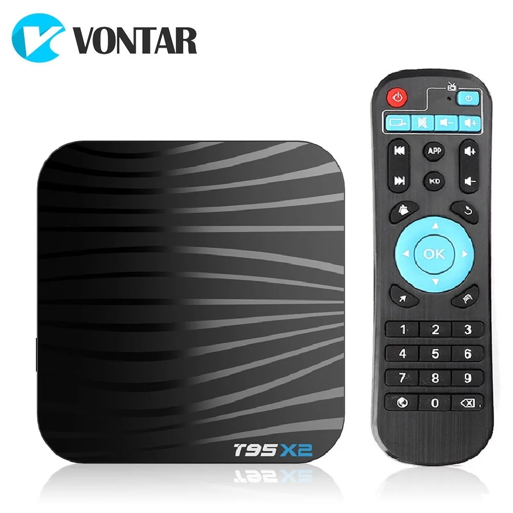 

Android 8.1 Smart TV Box 4GB 64GB Amlogic S905X2 Quad Core T95X2 Dual Wifi 100M H.265 4K UHD 3D 60pfs USB3.0 Google Play T95 X2