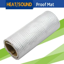 150CM x 100CM 60″ x 40″ Car Heat Shield Reflective Sound Deadener Insulation Mat Material Aluminum Foil Deadening Noise Control