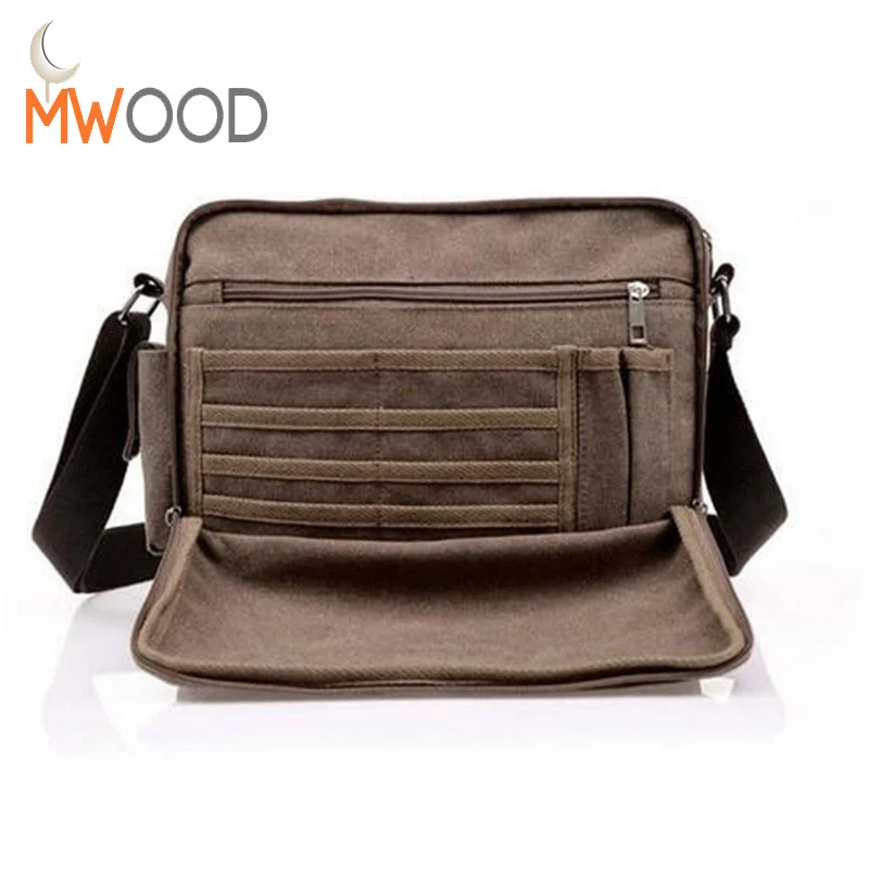 

Top Quality Large Capacity Multifunction Canvas Bag Men Vintage Cross Body Shoulder Bag Casual Travel Messenger Bag Wallet Bolso