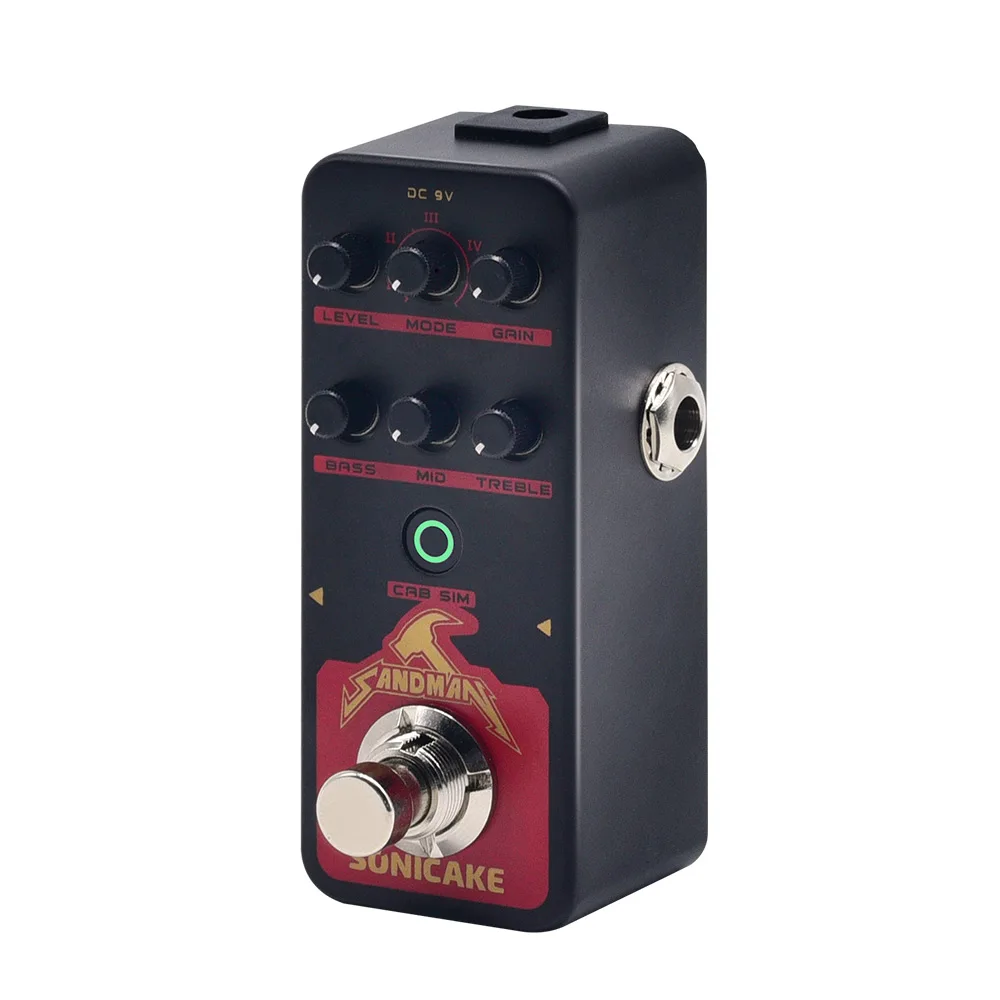 SONICAKE Sandman Digital Pre amp Distortion Guitar Effects Pedal w/h 5