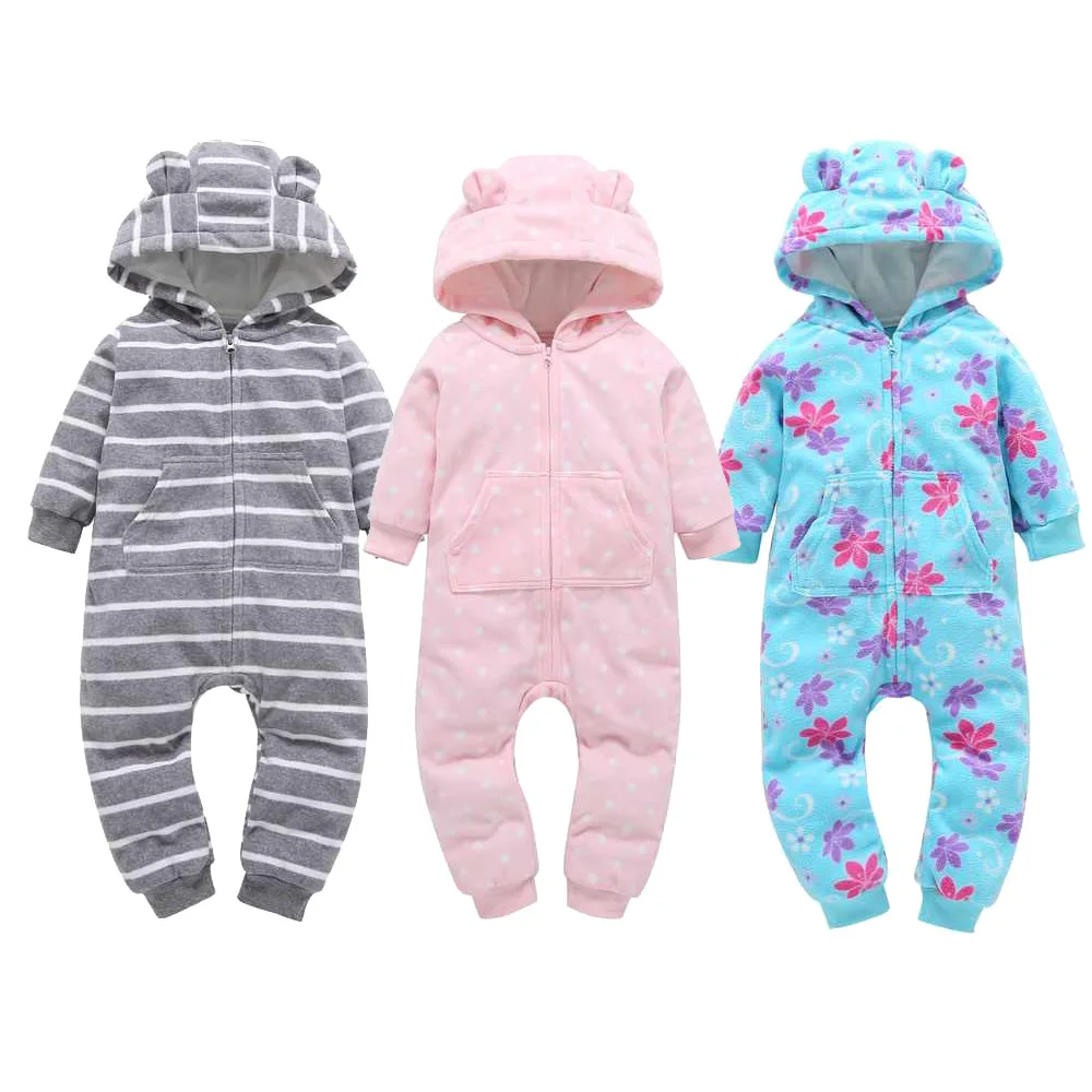 

2019 New Born baby Winter Atutumn warm clothes newborn boys Girls tracksuit baby long sleeved rompers girls cotton jumpsuit