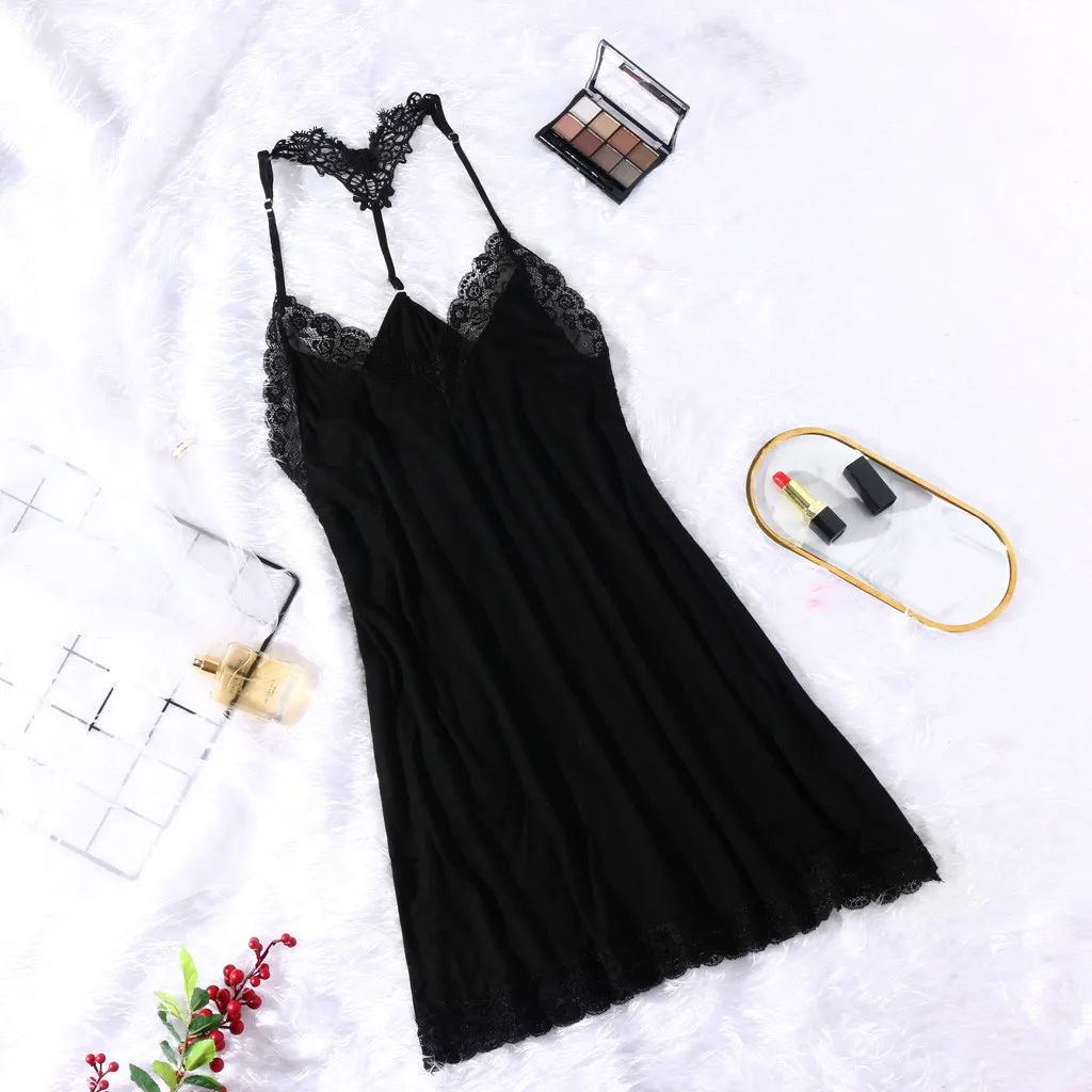 

Women Sexy Lingerie Sexy Sleepwear With Camis Lace Hollow Out Fashion Underwear Women's Dresses Shirt Pyjamas Lingerie