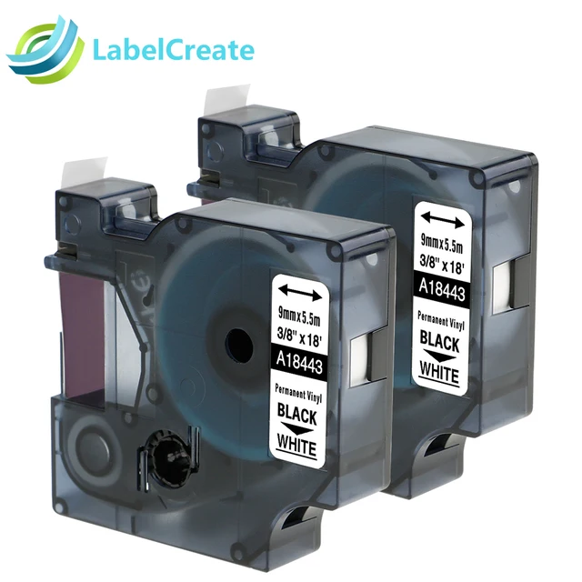 Special Offers 2 Pack Compatible Dymo IND Rhino 18443 9mm Plastic Label Tapes Dymo Permanent Vinyl Roll Ribbon Label Maker Dymo Label Printers Special Offers 2 Pack Compatible Dymo IND Rhino 18443 9mm Plastic Label Tapes Dymo Permanent Vinyl Roll Ribbon Label Maker Dymo Label Printers
