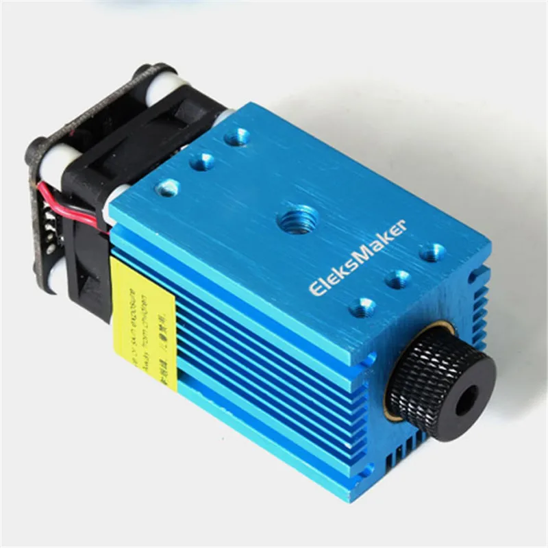 EleksMaker EL01 5500 445 нм 5500 мВт синий лазерный модуль pwm модуляции 2,54-3 P DIY гравер 33 мм x 33 мм x 86 мм