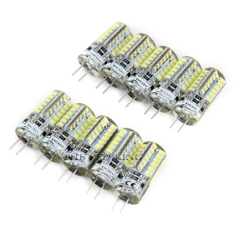 10X G4 светодиодный 24 32 48 64 104 152 светодиодный SMD 3014 2835 AC DC 12V 220V 3 Вт, 5 Вт, 9 Вт, 12 Вт, 15 Вт 21 360 Угол луча Рождественский светодиодный лампа светильник