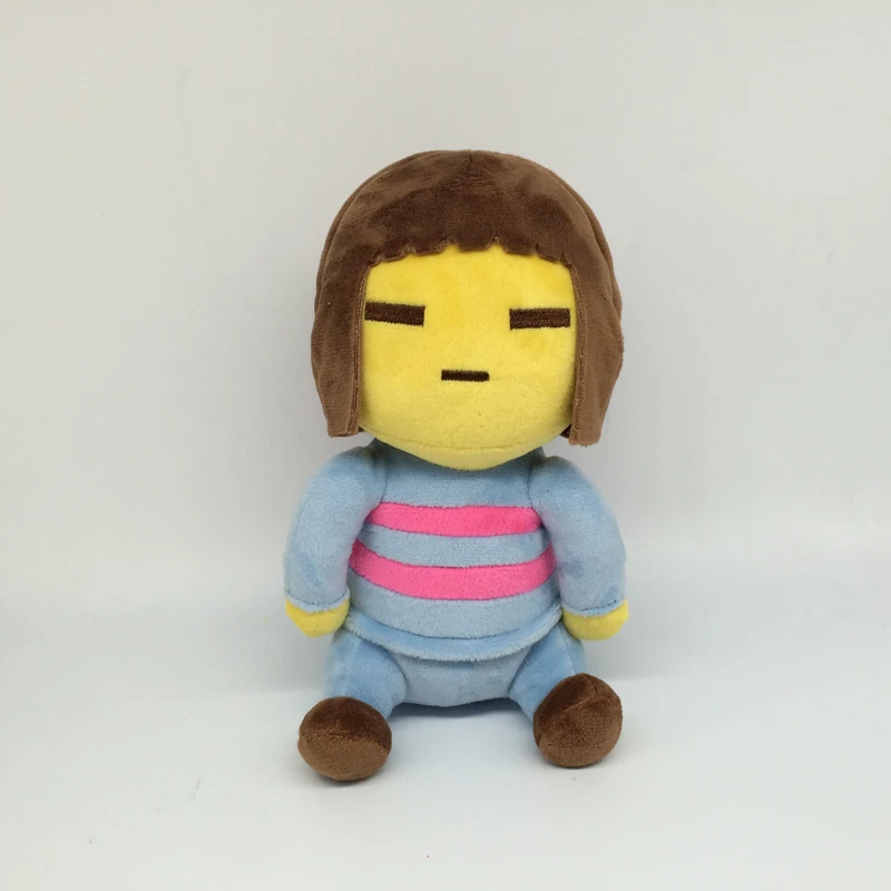 1 шт., плюшевые игрушки Undertale, 20 см, Undertale Chara& Frisk, плюшевые куклы, мягкие игрушки для детей, рождественские подарки