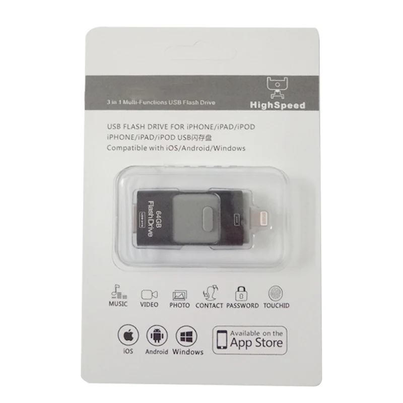 Металлический флеш накопитель 3 в 1 OTG USB 2017 32/64/128 ГБ|metal pen drive|pen drive128gb drive |