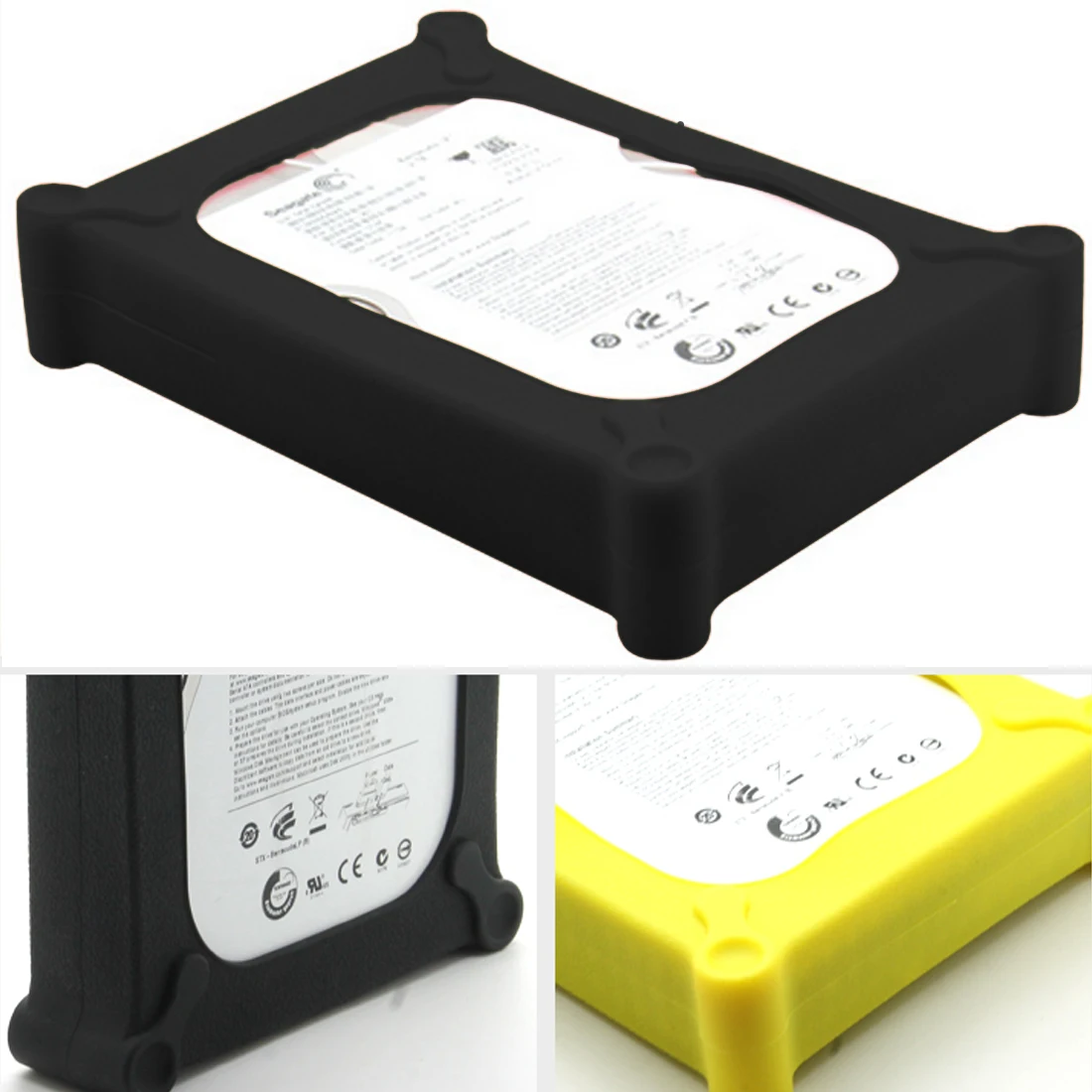 

Etmakit Storage Box 3.5 inch IDE SATA HDD Hard Disk Drive Protection Storage Box Silicone Protective Case Cover